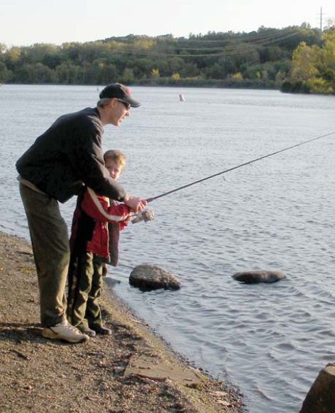 Fishing at Vischer Ferry.  Photo by Myla Kramer.